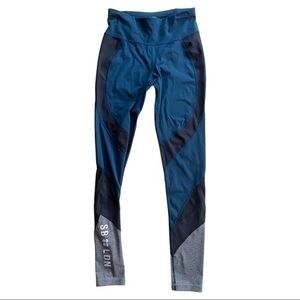 Sweaty Betty “The Power” Blue Black Leggings
